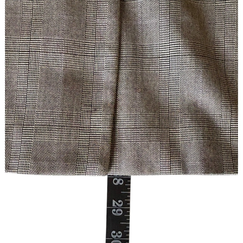 Gray Glen Plaid Blazer M Prince of Wales Notch Lapel Academia Office Gentle Fawn - Picture 15 of 16